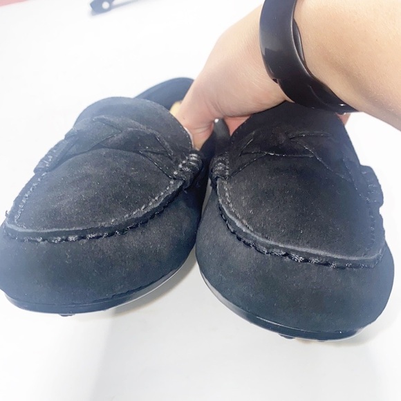 Vionic Montara Black Suede Braided Detail Slip On Loafers size 5 women's - Picture 4 of 11